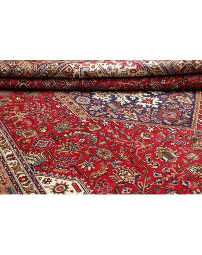 Tappeto Tabriz Persia marrone giallo 252x350