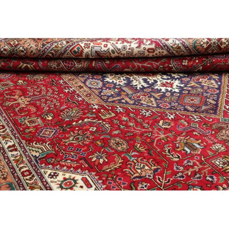 Tappeto Tabriz Persia marrone giallo 252x350
