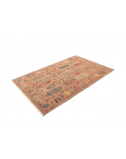 Tappeto Tribal Pakistan marrone grigio 123x188