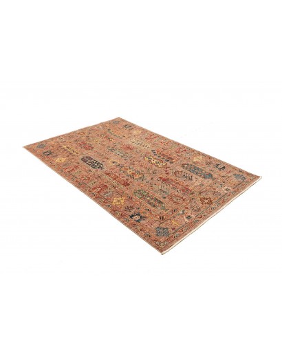 Tappeto Tribal Pakistan marrone grigio 123x188