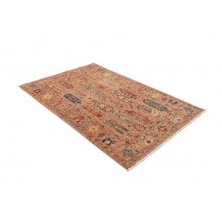Tappeto Tribal Pakistan marrone grigio 123x188