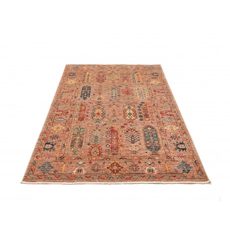 Tappeto Tribal Pakistan marrone grigio 123x188
