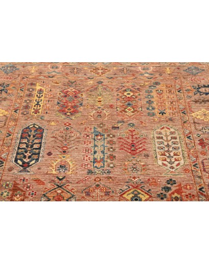 Tappeto Tribal Pakistan marrone grigio 123x188