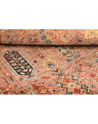 Tappeto Tribal Pakistan marrone grigio 123x188
