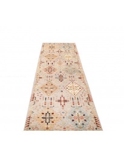 Tappeto Tribal Pakistan beige marrone 82x297