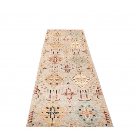 Tappeto Tribal Pakistan beige marrone 82x297