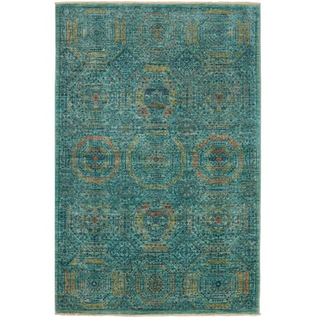 Tappeto Mamlouk Pakistan azzurro beige 124x187