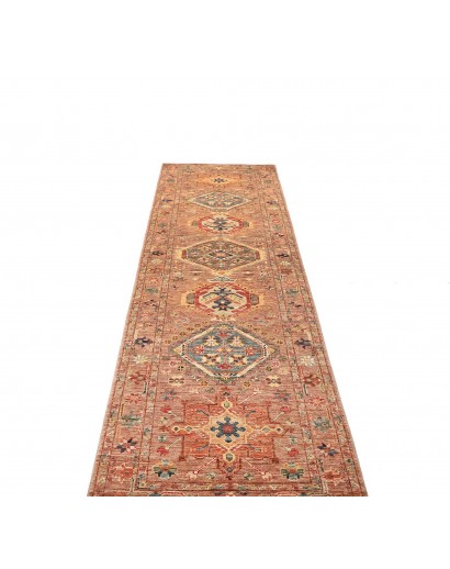 Tappeto Tribal Pakistan marrone grigio 80x295