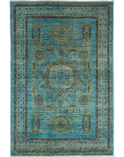 Tappeto Mamlouk Pakistan azzurro grigio 126x188
