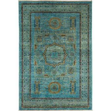 Tappeto Mamlouk Pakistan azzurro grigio 126x188