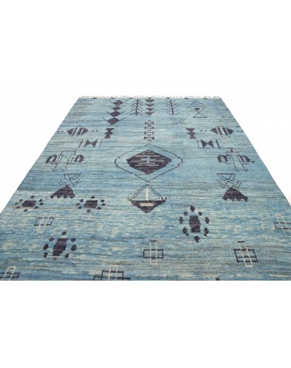 Tappeto Gabbeh Marrakech Pakistan grigio 246x352