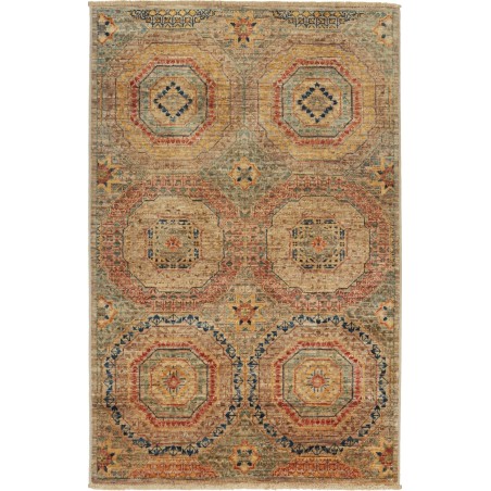 Tappeto Mamlouk Pakistan bianco marrone 80x124