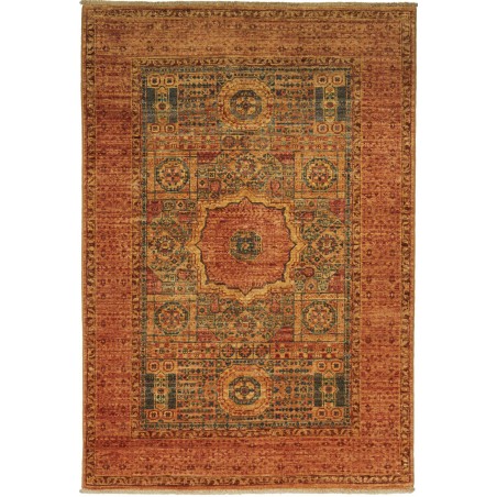 Tappeto Mamlouk Pakistan marrone giallo 99x146
