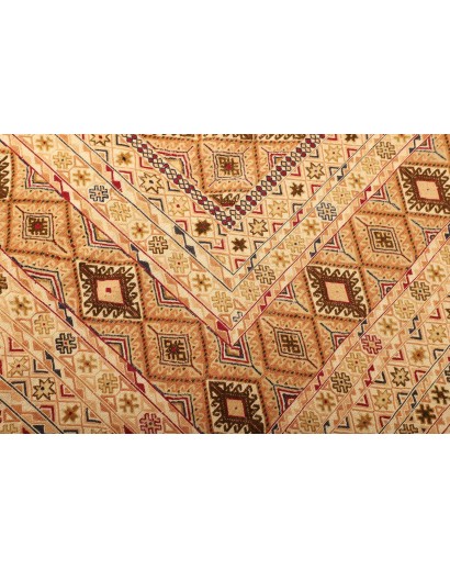 Tappeto Nakhunak Pakistan marrone giallo 203x260