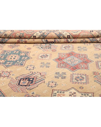 Tappeto Kazak Afghanistan marrone grigio 268x372