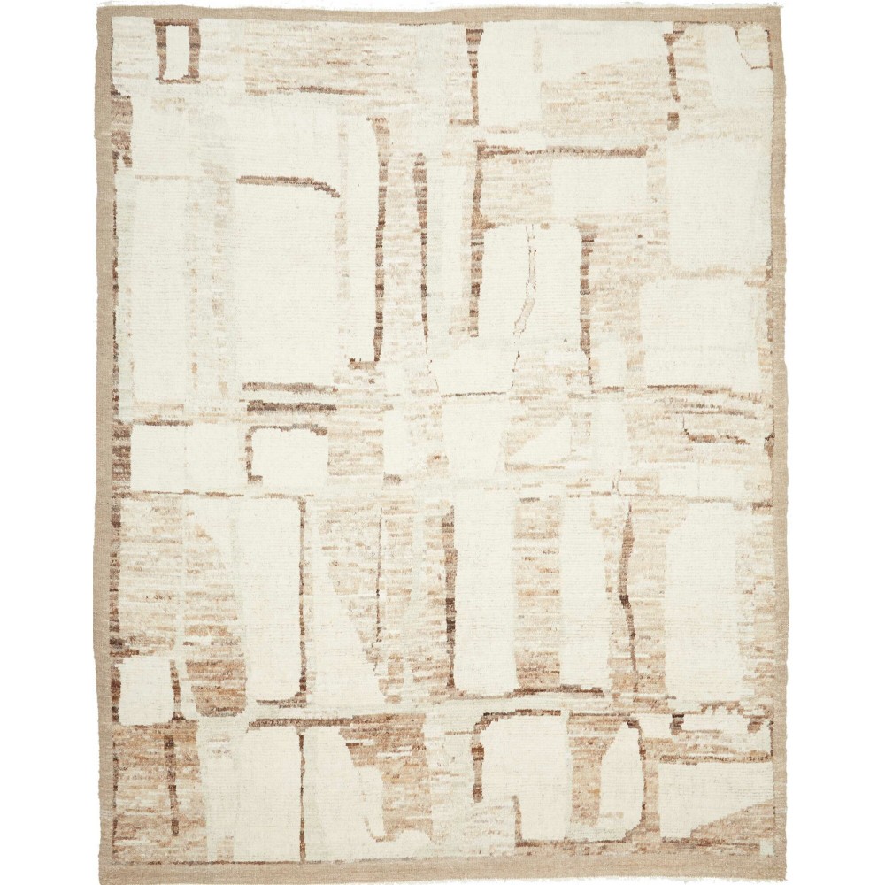 Tappeto Gabbeh Marrakech Pakistan bianco marrone 233x300 Tappeto Gabbeh Marrakech Pakistan bianco marrone 233x300