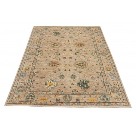 Tappeto Malka Pakistan marrone verde 148x196