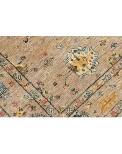 Tappeto Malka Pakistan marrone verde 148x196