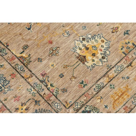 Tappeto Malka Pakistan marrone verde 148x196