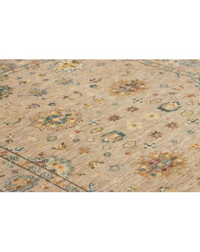 Tappeto Malka Pakistan marrone verde 148x196