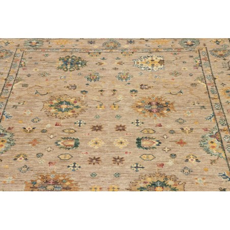 Tappeto Malka Pakistan marrone verde 148x196