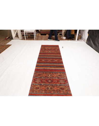Tappeto Samarkand Pakistan marrone grigio 82x292