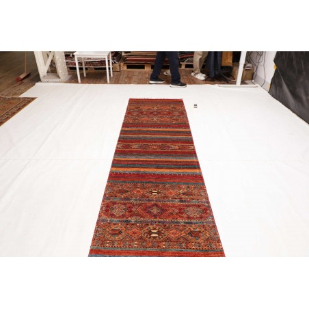 Tappeto Samarkand Pakistan marrone grigio 82x292