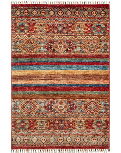 Tappeto Samarkand Pakistan marrone arancione 82x121