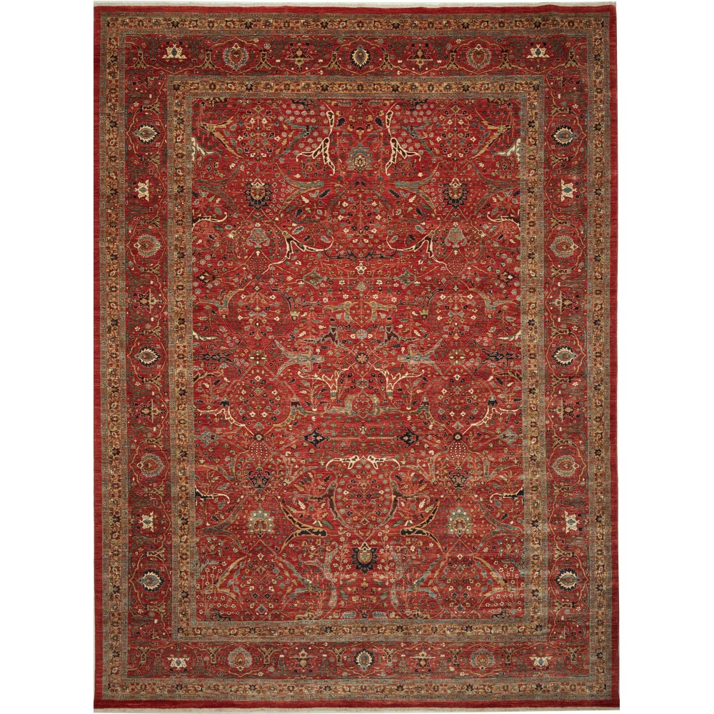 Tappeto Aryana Fine Pakistan marrone giallo 314x417