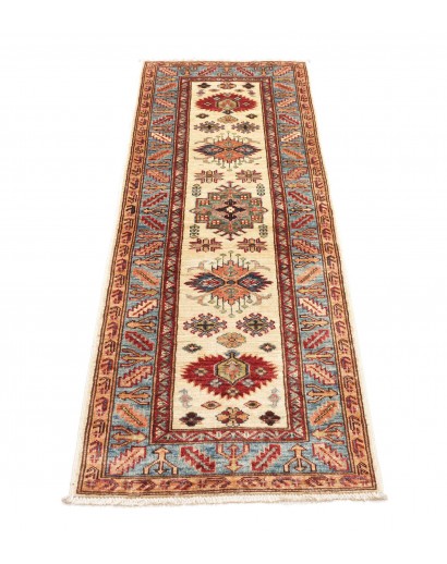 Tappeto Kazak Fine Pakistan marrone rosso 63x172