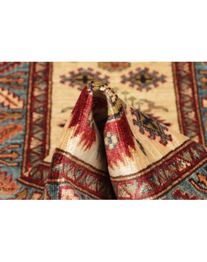 Tappeto Kazak Fine Pakistan marrone rosso 63x172