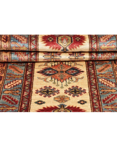 Tappeto Kazak Fine Pakistan marrone rosso 63x172