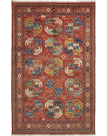 Tappeto Zigler Fine Pakistan marrone giallo 195x310