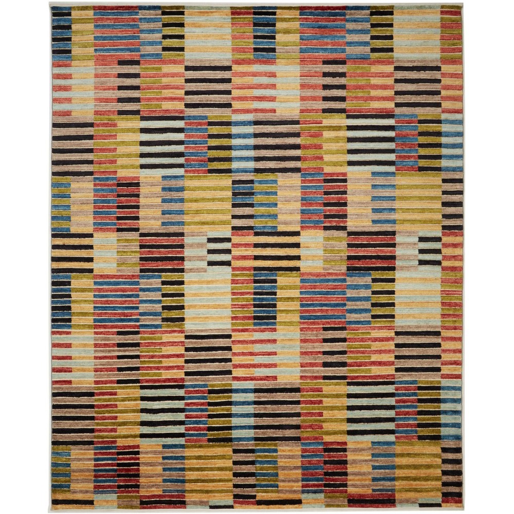 Tappeto Barjesta Pakistan marrone blu 250x309 Tappeto Barjesta Pakistan marrone blu 250x309
