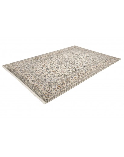 Tappeto Kashan Persia beige grigio 197x300