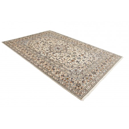 Tappeto Kashan Persia beige grigio 197x300