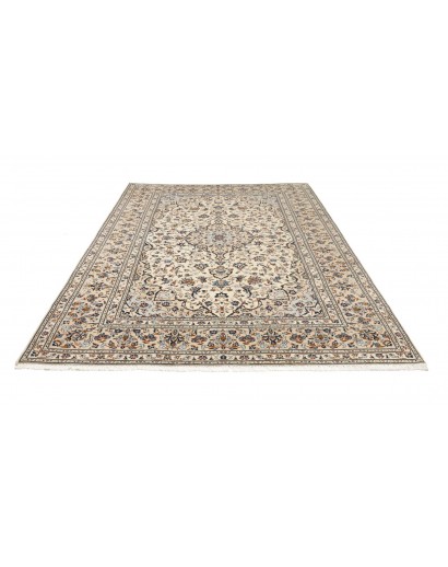 Tappeto Kashan Persia beige grigio 197x300