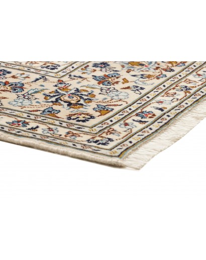 Tappeto Kashan Persia beige grigio 197x300