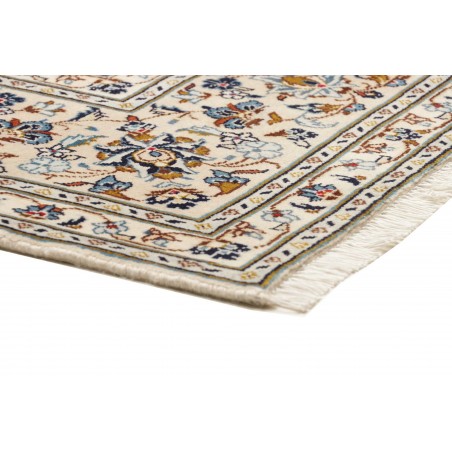 Tappeto Kashan Persia beige grigio 197x300