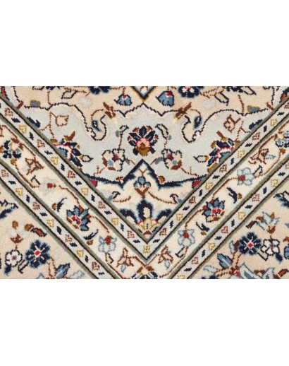 Tappeto Kashan Persia beige grigio 197x300