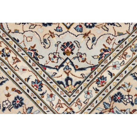 Tappeto Kashan Persia beige grigio 197x300