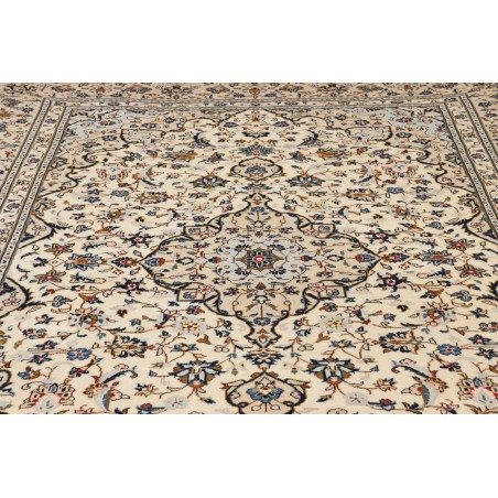 Tappeto Kashan Persia beige grigio 197x300