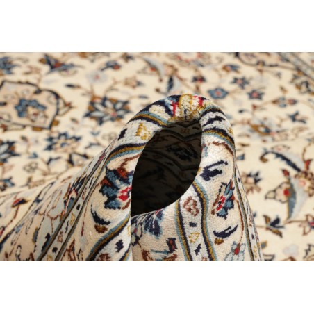 Tappeto Kashan Persia beige grigio 197x300