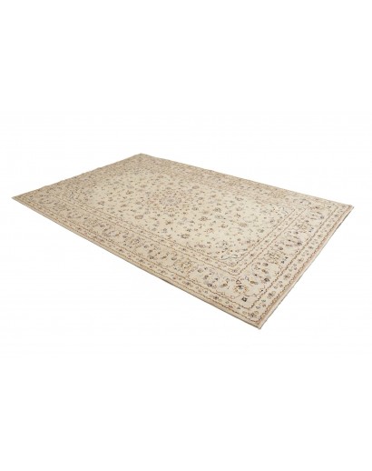 Tappeto Kashan Persia bianco verde 200x307