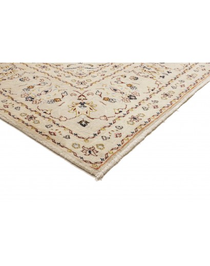 Tappeto Kashan Persia bianco verde 200x307