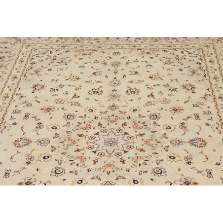 Tappeto Kashan Persia bianco verde 200x307