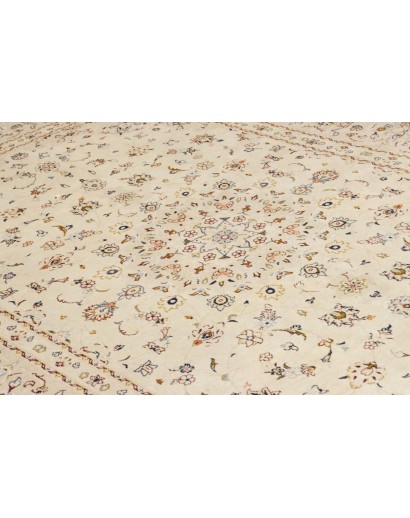 Tappeto Kashan Persia bianco verde 200x307