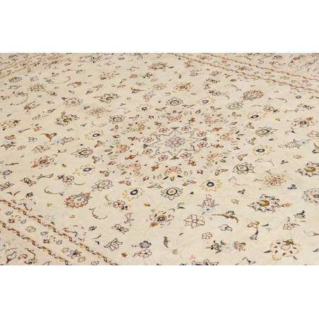 Tappeto Kashan Persia bianco verde 200x307