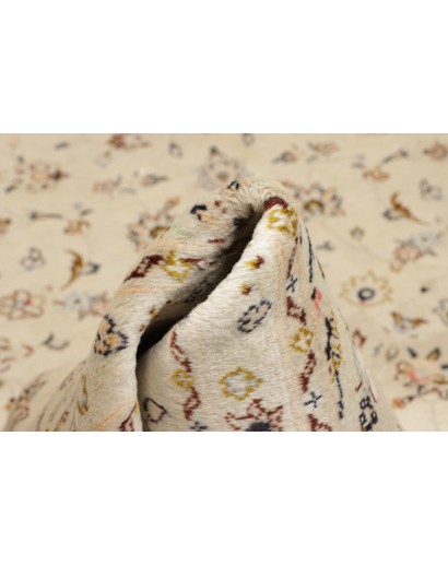 Tappeto Kashan Persia bianco verde 200x307