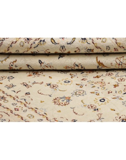 Tappeto Kashan Persia bianco verde 200x307